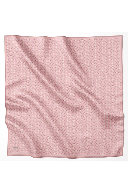 Belli Twill İpek Eşarp Pembe