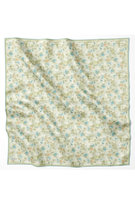 Belli Twill İpek Eşarp Fıstık Yeşili