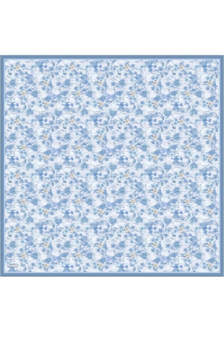 Belli Twill İpek Eşarp Mavi