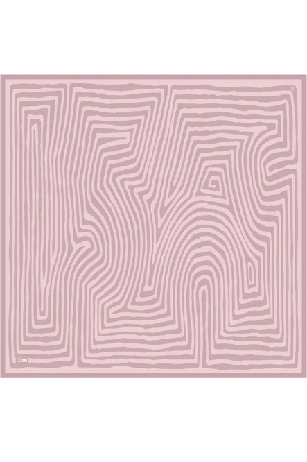 Belli Twill İpek Eşarp 4325-01 Lila, Pembe