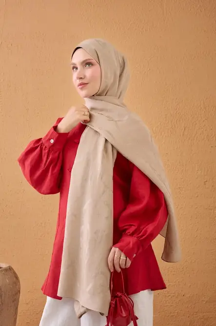 Silk Home Naia Pamuk Şal Halat Bej