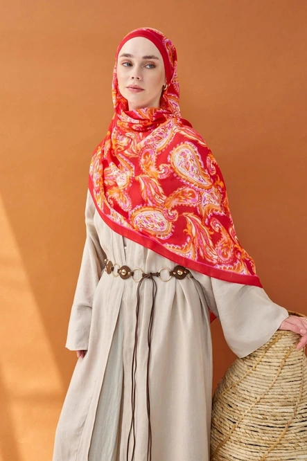 Silk Home Riva Şal Tencel Paisley Narçiçeği