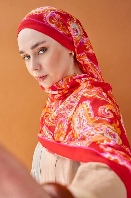 Silk Home Riva Şal Tencel Paisley Narçiçeği