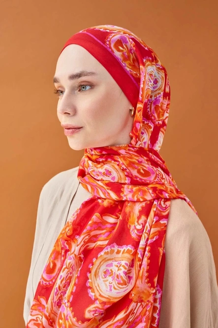 Silk Home Riva Şal Tencel Paisley Narçiçeği