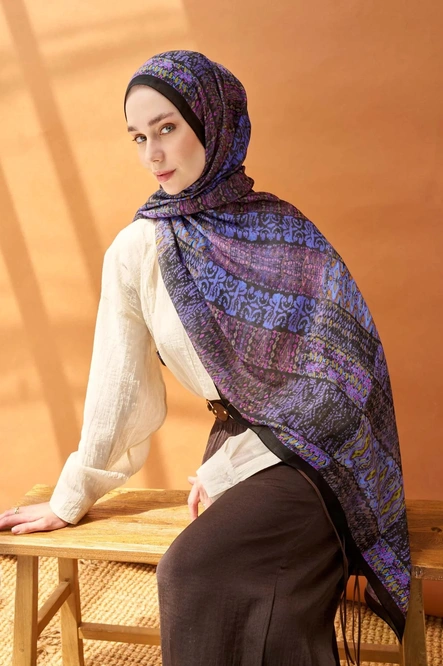 Silk Home Riva Şal Tencel Terra Siyah