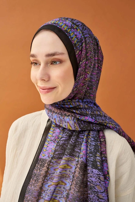 Silk Home Riva Şal Tencel Terra Siyah