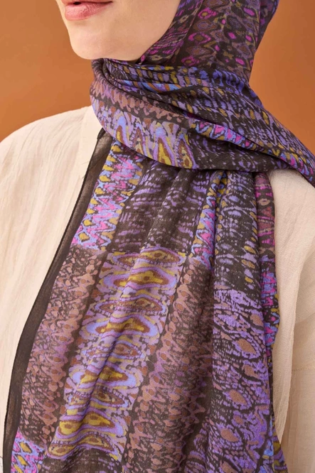 Silk Home Riva Şal Tencel Terra Siyah