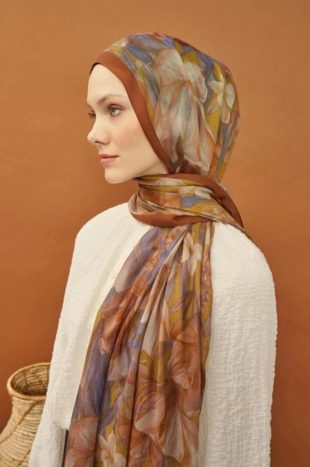 Silk Home Riva Şal Tencel Wild Flower Hardal Sarısı