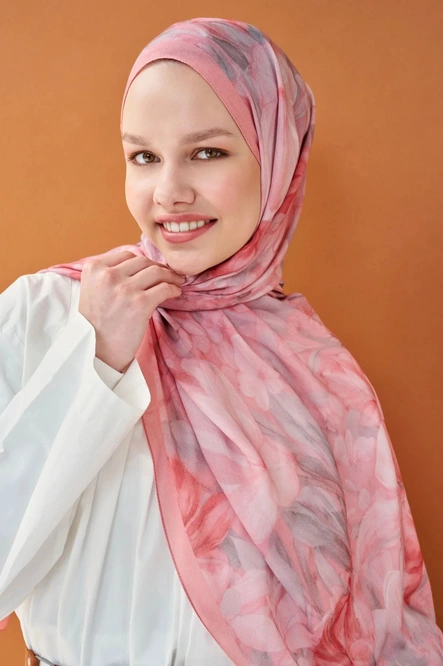 Silk Home Riva Şal Tencel Wild Flower Pembe