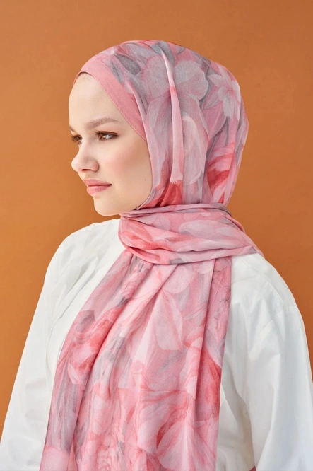 Silk Home Riva Şal Tencel Wild Flower Pembe