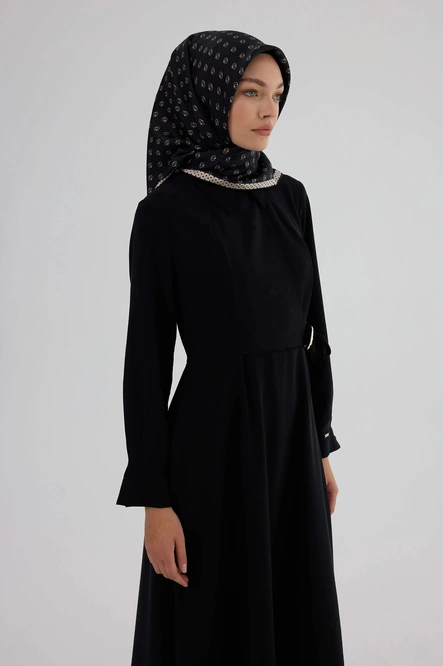 İpekhan Twill İpek Eşarp 53005 Siyah