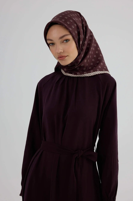 İpekhan Twill İpek Eşarp 53005 Bordo