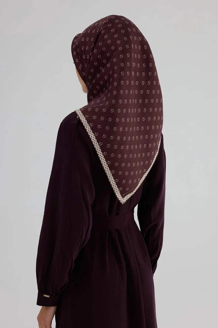 İpekhan Twill İpek Eşarp 53005 Bordo