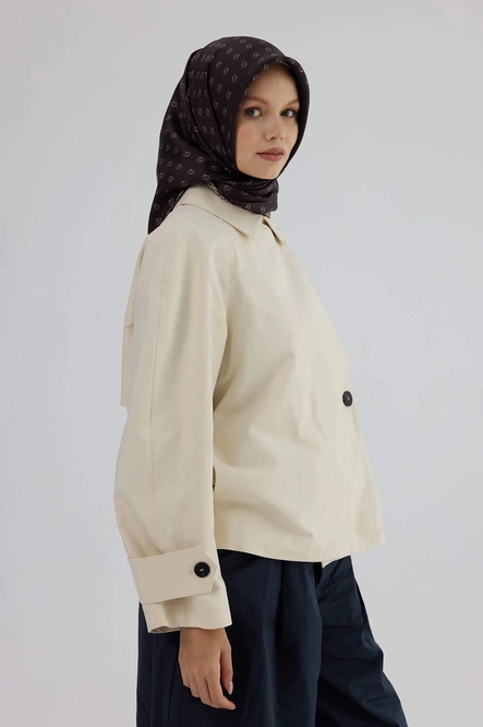İpekhan Twill İpek Eşarp 53005 Acı Kahve