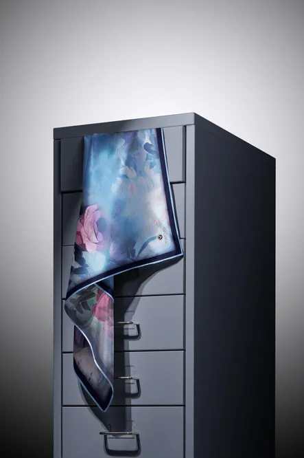 Vissona Twill İpek Eşarp Bebe Mavi