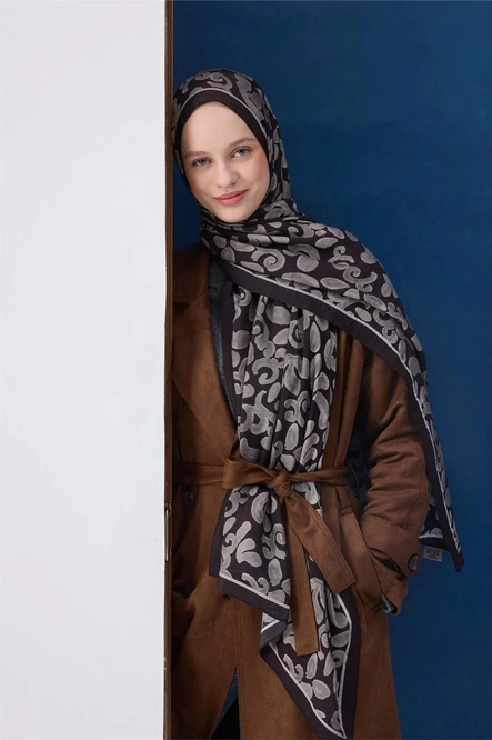 Silk Home Urban Hours Harmony Siyah Mayda Şal 190X70