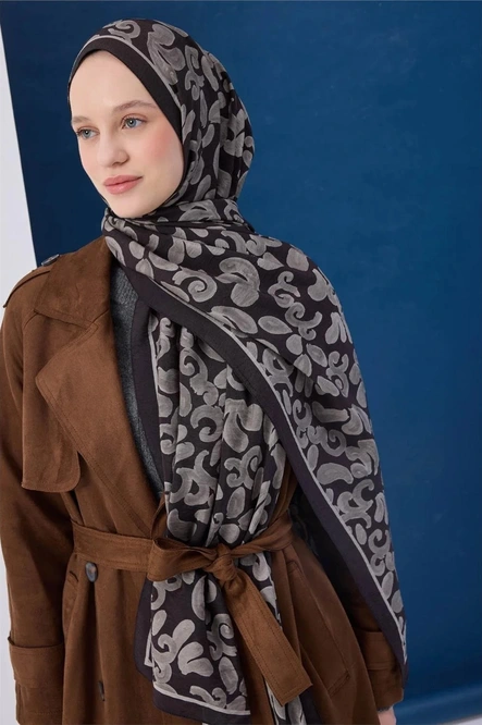 Silk Home Urban Hours Harmony Siyah Mayda Şal 190X70
