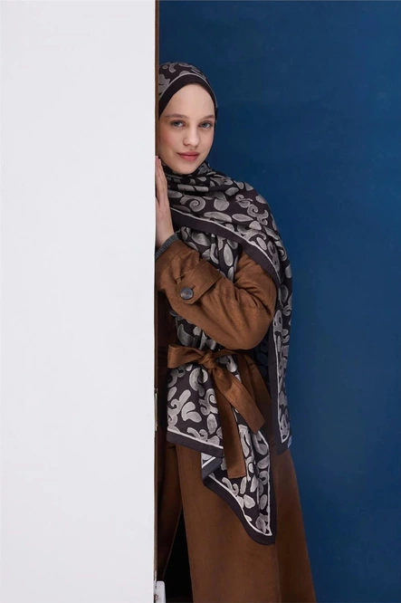 Silk Home Urban Hours Harmony Siyah Mayda Şal 190X70