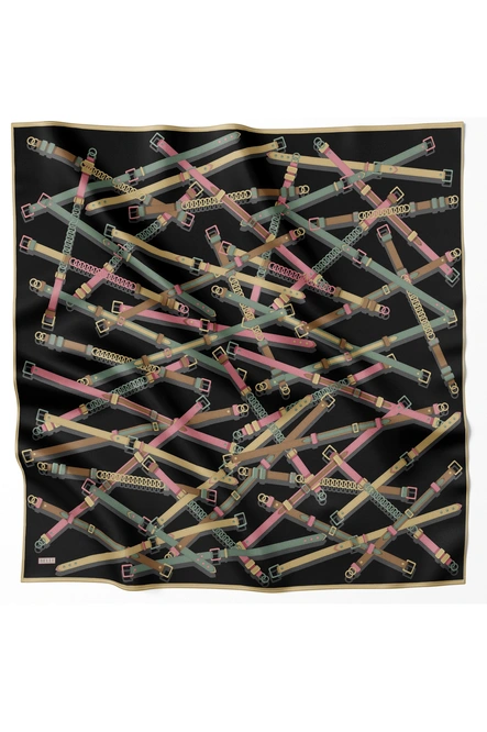 Belli Twill İpek Eşarp 4200-01