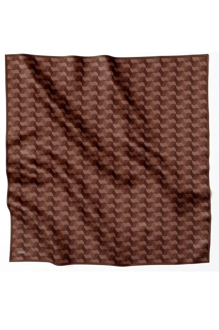 Belli Twill İpek Eşarp 4211-04 Acı Kahve