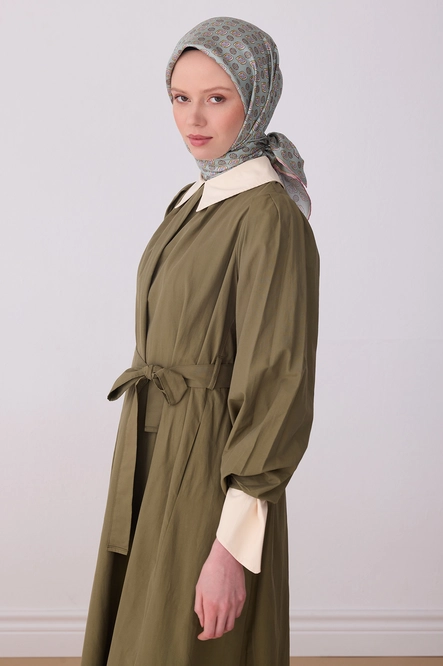 Belli Twill İpek Eşarp Mint Yeşil