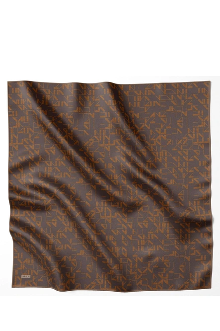 Aker İpek Krep Saten Eşarp Acı Kahve 9066701-332