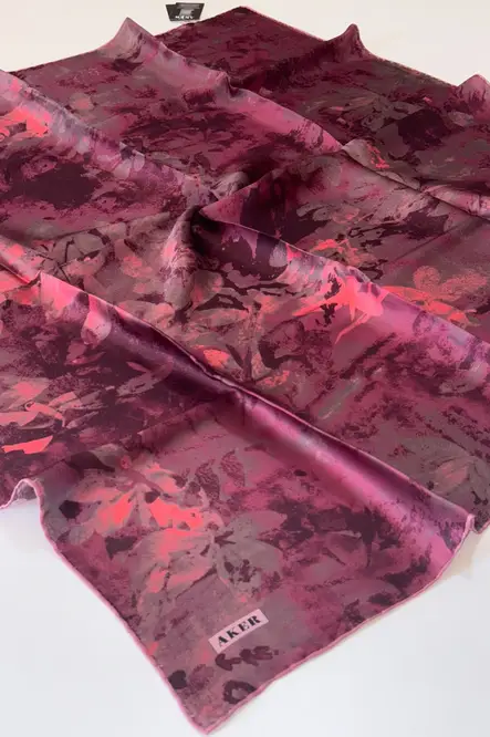 Aker Sura İpek Eşarp Pembe