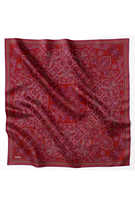 Armine Twill İpek Eşarp Kırmızı