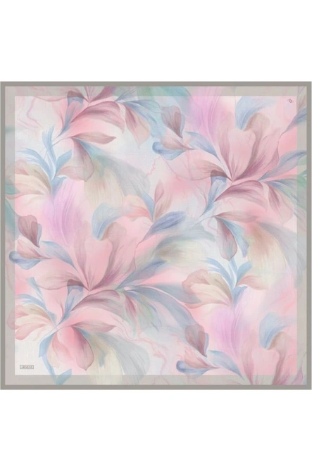 Armine Sura İpek Eşarp Bebe Mavi, Pudra Pembe