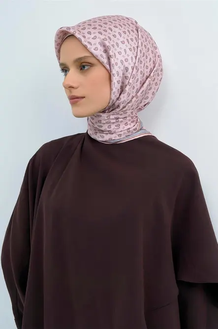 Armine Sura İpek Eşarp Pembe