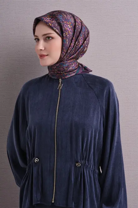 Armine Twill İpek Eşarp Mürdüm