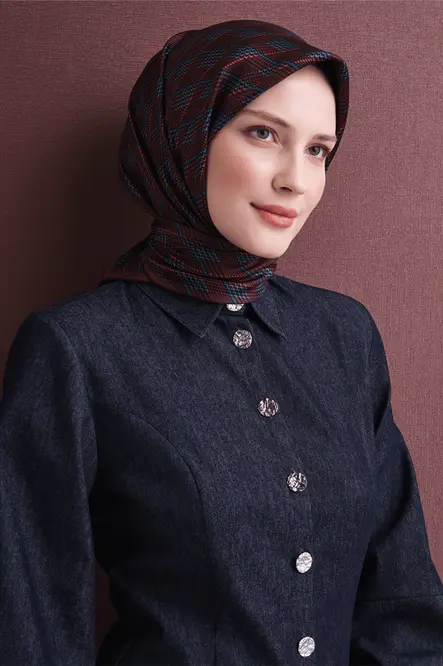 Armine Sura İpek Eşarp Bordo