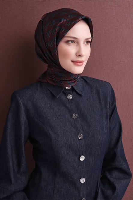 Armine Sura İpek Eşarp Bordo