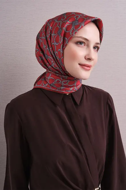 Armine Sura İpek Eşarp Kırmızı