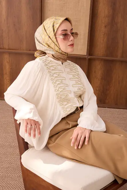 Silk Home Twill İpek Eşarp Mihenk Sarı