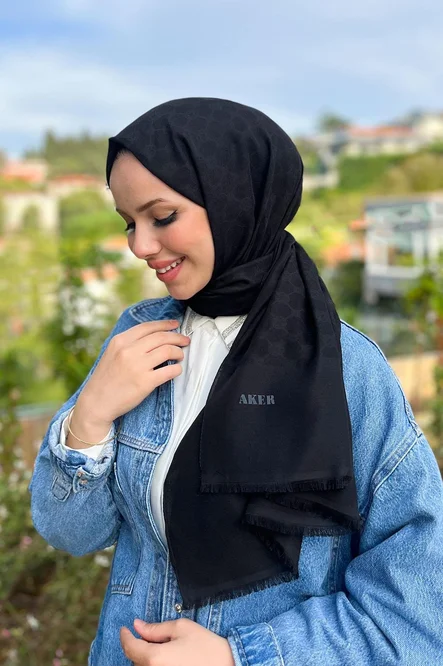 Aker Elegance Monogram Şal 1090100-911